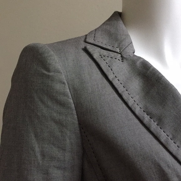 Banana Republic Grey Blazer w/ Black Stitching - Picture 1 of 8
